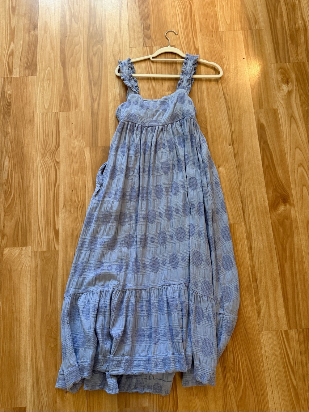 Miou Muse Light Blue Polka Dot Girls' Sundress